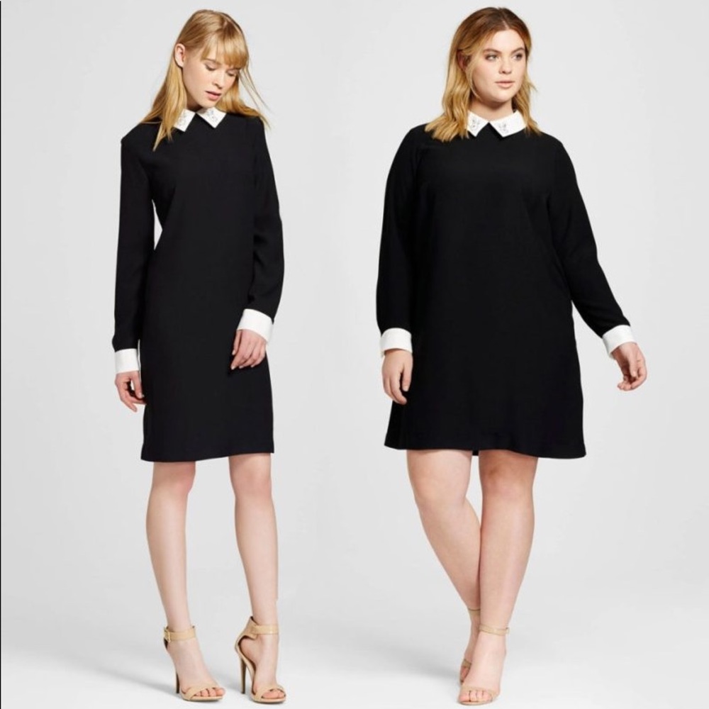 Victoria Beckham Bunny Collar Shift Dress